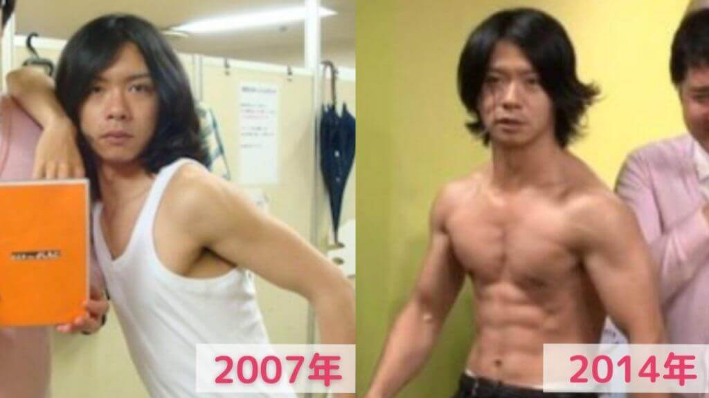 野田クリスタルの若い頃、細マッチョ時代の画像