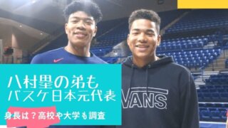 八村塁の弟・阿蓮も身長198cmのバスケ選手！大学や高校はどこ？