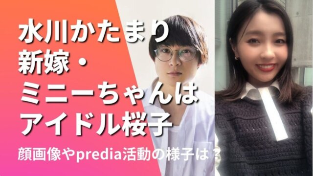 水川かたまりの新嫁ミニーちゃんはアイドル桜子！predia時代の活動画像は？