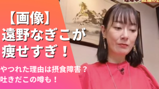 【画像】遠野なぎこが痩せすぎ！やつれた理由は摂食障害？吐きだこの噂も